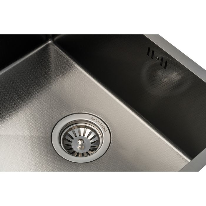 Мийка кухонна GRANADO Under top max STEEL S201 black honeycomb (GS07201BH) зображення 3