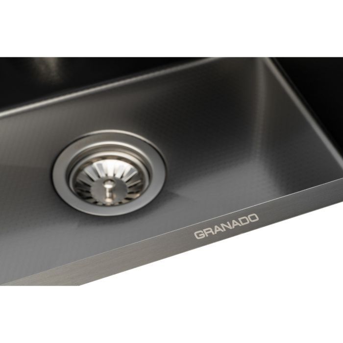 Мийка кухонна GRANADO Under top max STEEL S201 black honeycomb (GS07201BH) зображення 7