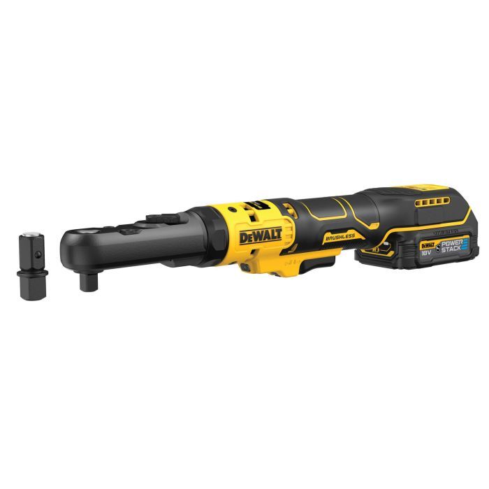 Гайковерт DeWALT угловой, XR Li-Ion PowerStack 18 В GFN, 1.7Ah, 102 Нм (DCF510E2G)