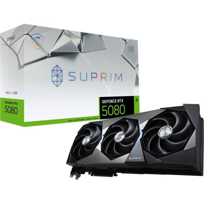 Видеокарта MSI GeForce RTX5080 16GB SUPRIM SOC (RTX 5080 16G SUPRIM SOC) изображение 7