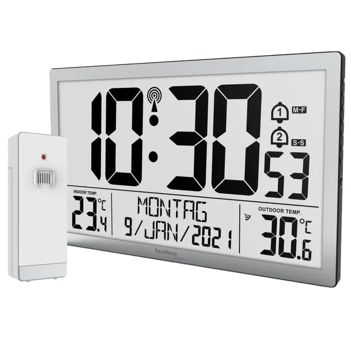 Настінний годинник Technoline WS8113 Silver (DAS302461)