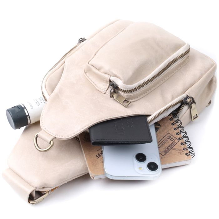 Сумка Vintage Женская из экокожи Белая (22774) изображение 9