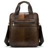 Сумка Vintage Мужская кожаная Коричневая (14789) изображение 2