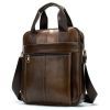 Сумка Vintage Мужская кожаная Коричневая (14789) изображение 5