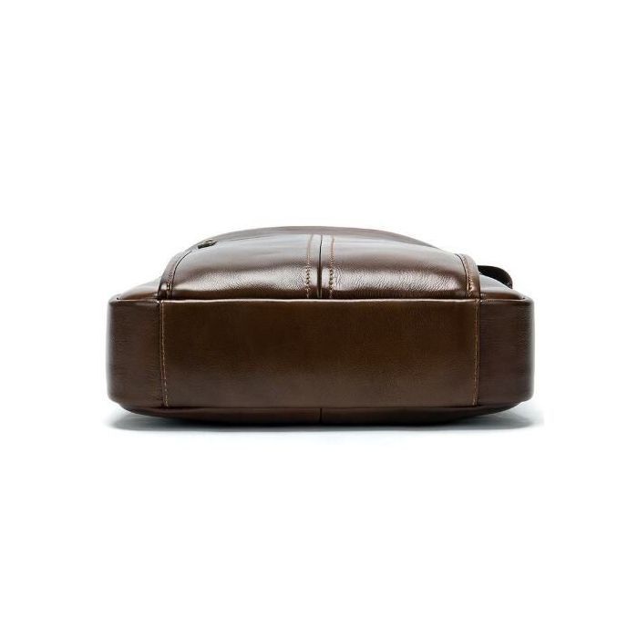 Сумка Vintage Мужская кожаная Коричневая (14789) изображение 7