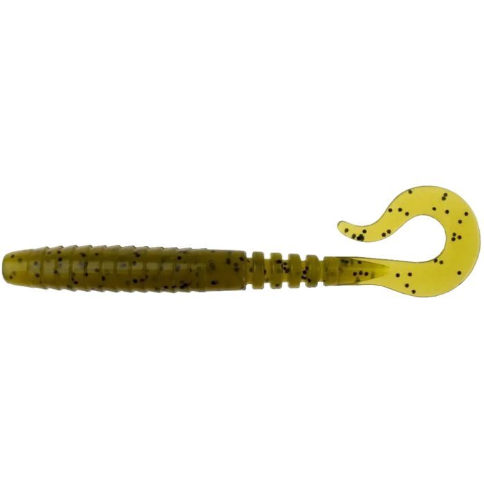 Силикон рыболовный FishUP Vipo 3.6" 074 - Green Pumpkin Seed (8шт/уп) (1864.06.36)