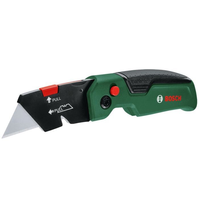 Нож монтажный Bosch строительный трапециевидный, корпус двухкомпонентный, 175x40x25мм (1.600.A03.2V7)