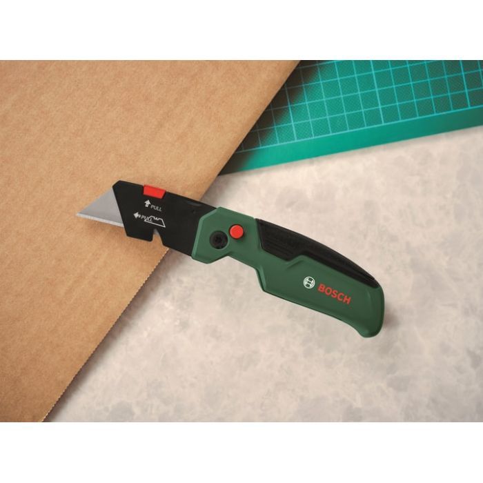 Нож монтажный Bosch строительный трапециевидный, корпус двухкомпонентный, 175x40x25мм (1.600.A03.2V7) изображение 2
