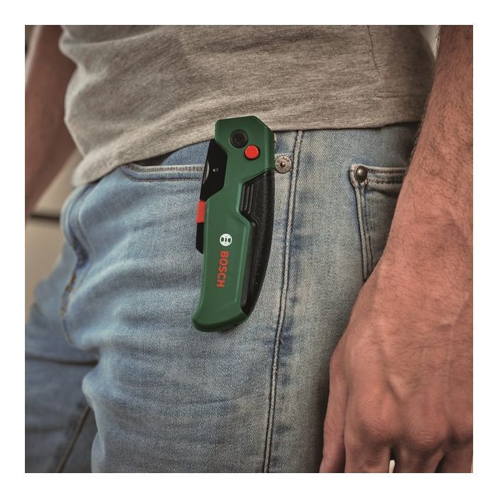 Нож монтажный Bosch строительный трапециевидный, корпус двухкомпонентный, 175x40x25мм (1.600.A03.2V7) изображение 5