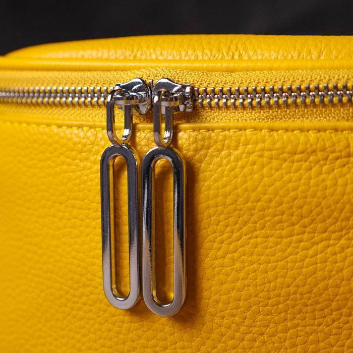 Сумка Vintage Из натуральной кожи Желтая (22116) изображение 10