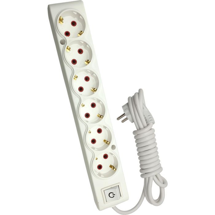 Сетевой удлинитель TECCO 3м 6 постов white (8681277842948)