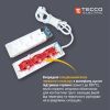 Сетевой удлинитель TECCO 3м 6 постов white (8681277842948) изображение 5