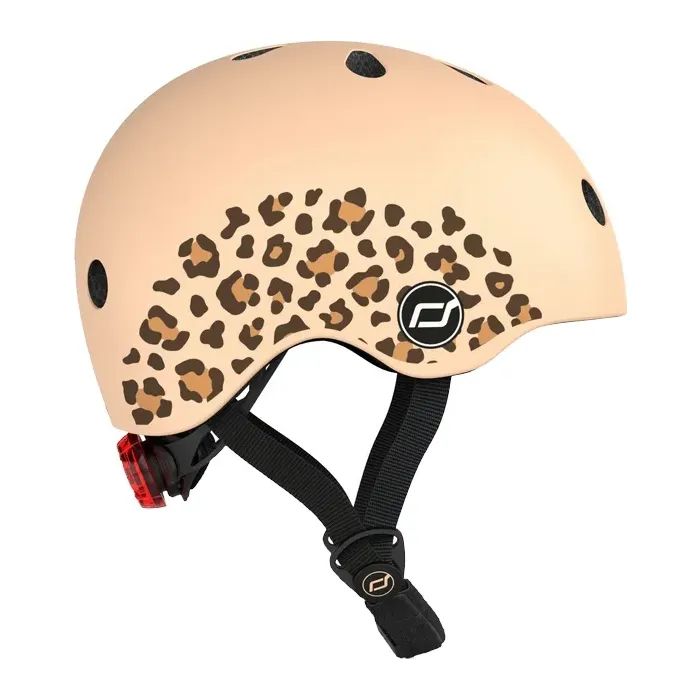 Шлем Scoot&Ride 45-51см, зебра, с фонариком (SR-181206-ZEBRA) изображение 2