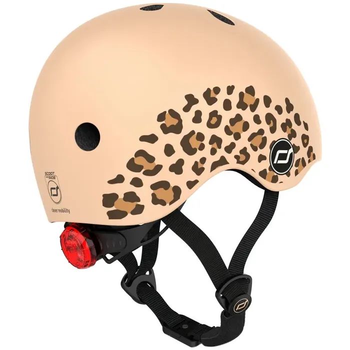 Шлем Scoot&Ride 45-51см, зебра, с фонариком (SR-181206-ZEBRA) изображение 3