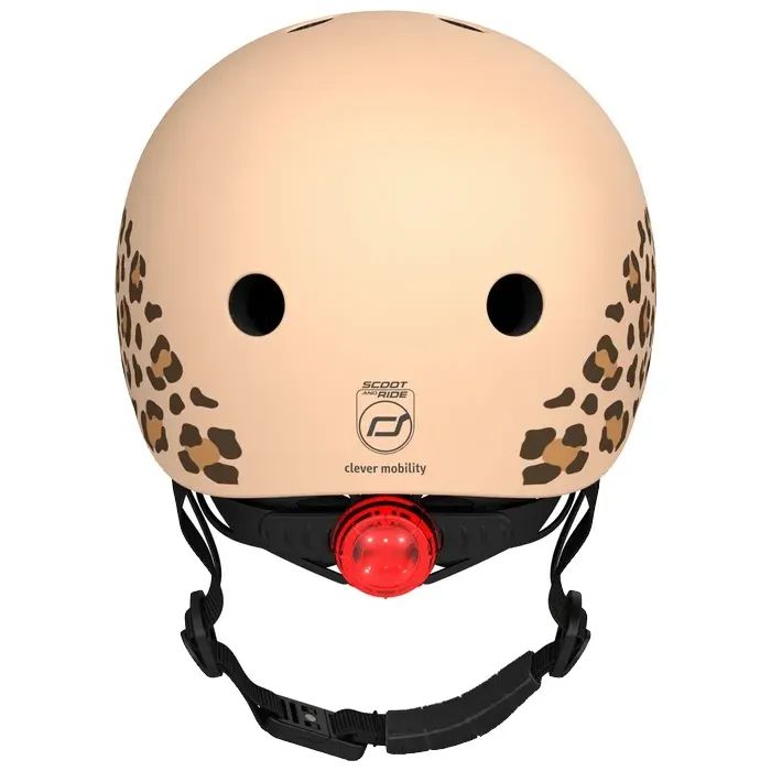 Шлем Scoot&Ride 45-51см, зебра, с фонариком (SR-181206-ZEBRA) изображение 5