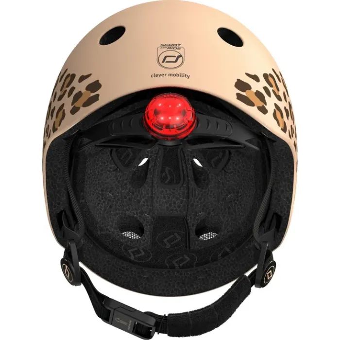 Шлем Scoot&Ride 45-51см, зебра, с фонариком (SR-181206-ZEBRA) изображение 6