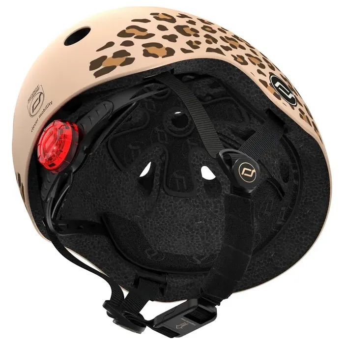 Шлем Scoot&Ride 45-51см, зебра, с фонариком (SR-181206-ZEBRA) изображение 7