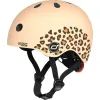 Шлем Scoot&Ride 45-51см, леопард, с фонариком (SR-181206-LEOPARD)