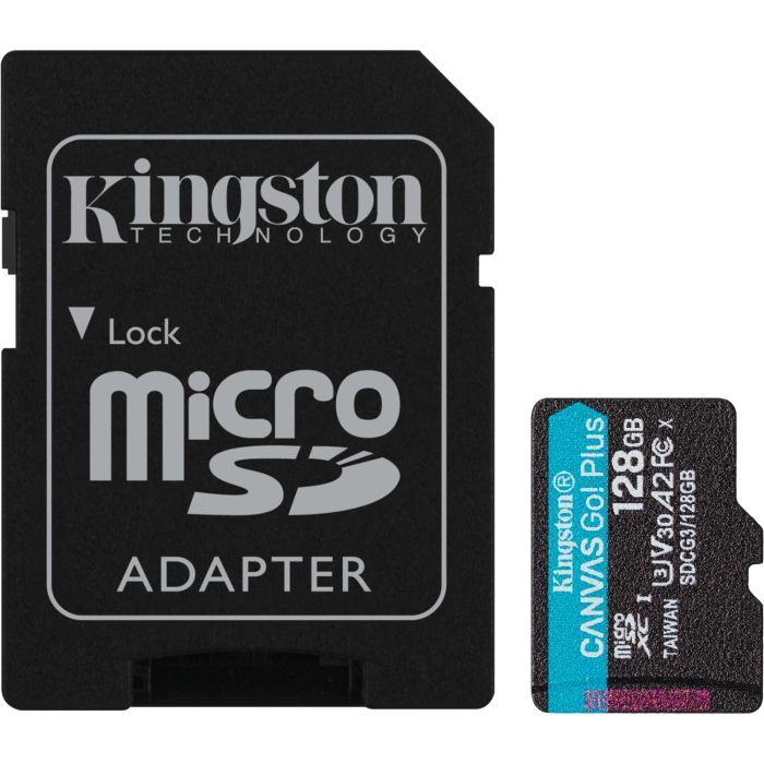 Карта пам'яті Kingston 512GB microSDXC сlass 10 UHS-I U3 V30 A2 Canvas Go Plus G4 (SDCG4/512GB)