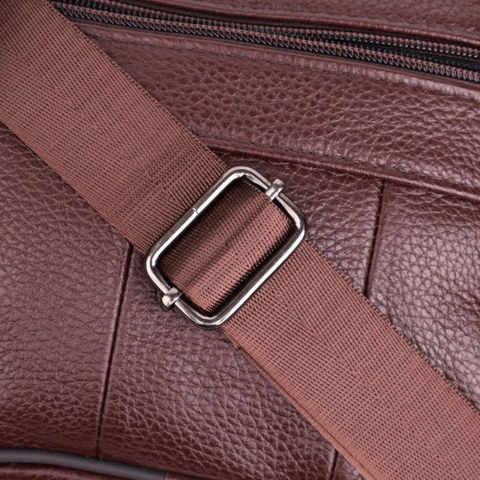 Сумка Vintage Из натуральной кожи Коричневая (22858) изображение 8