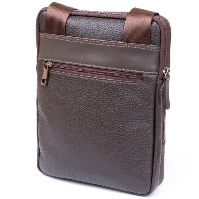 Сумка Shvigel На два отделения кожаная Черная (11283) изображение 2