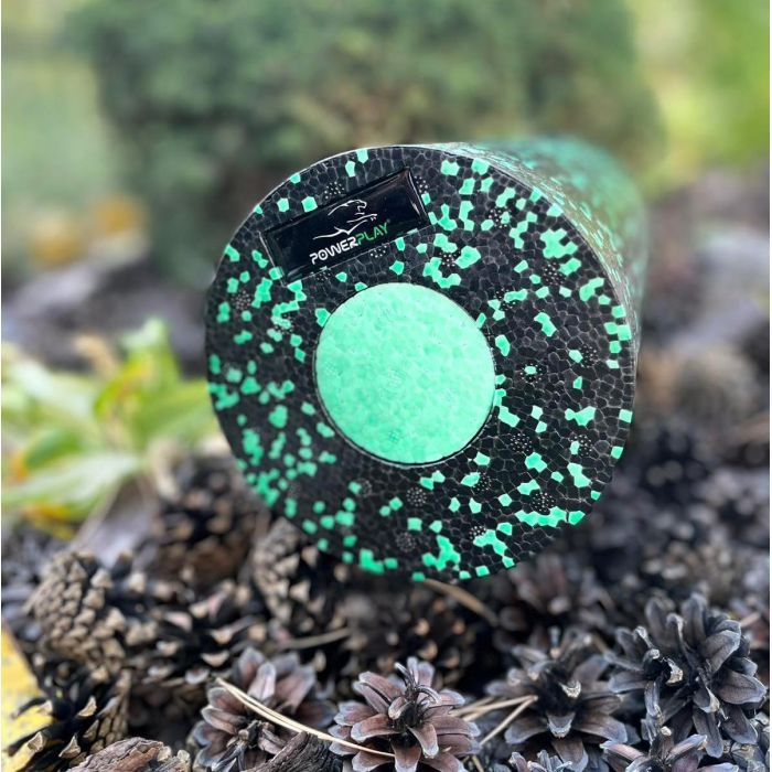 Масажный ролик PowerPlay PP-4348 2 in 1 EPP Foam Roller 33x14см Чорно/Зелений (PP_4348_Green_(33*14)) изображение 4