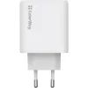Зарядное устройство ColorWay GaN Mini 50W PD Port PPS USB (Type-C PD 30W + Type-C PD 20W) white (CW-CHS050PD-WT) изображение 4