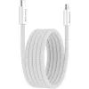 Дата кабель USB-C to USB-C 1.0m 60W Magnet Braided White Canyon (CND-CCMG60AB15W) изображение 2