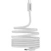 Дата кабель USB-C to USB-C 1.0m 60W Magnet Braided White Canyon (CND-CCMG60AB15W) изображение 3