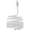 Дата кабель USB-C to USB-C 1.0m 60W Magnet Braided White Canyon (CND-CCMG60AB15W) зображення 3
