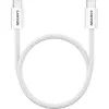 Дата кабель USB-C to USB-C 1.0m 60W Magnet Braided White Canyon (CND-CCMG60AB15W)