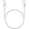 Дата кабель USB-C to USB-C 1.0m 60W Magnet Braided White Canyon (CND-CCMG60AB15W)