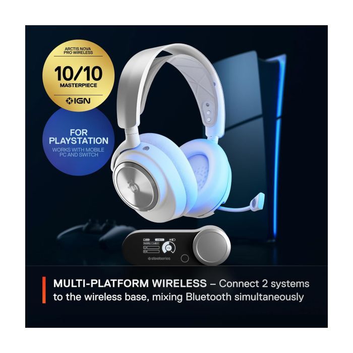 Наушники SteelSeries Arctis Nova Pro Wireless P PS/PC/SW/MAC/MOB Black (61522) изображение 6