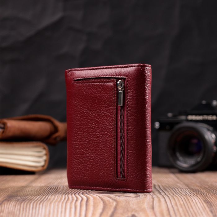 Кошелек ST Leather Кожаный Бордовый (19480) изображение 10