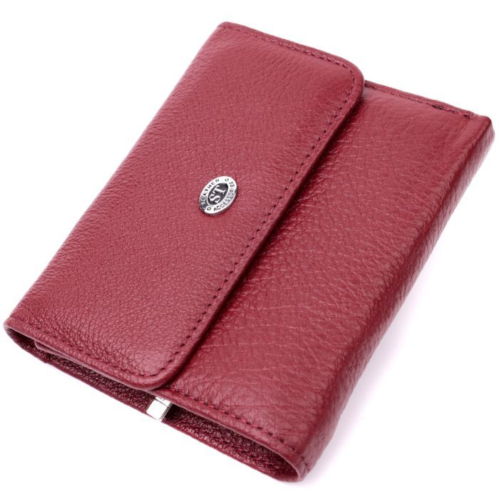 Кошелек ST Leather Кожаный Бордовый (19480)