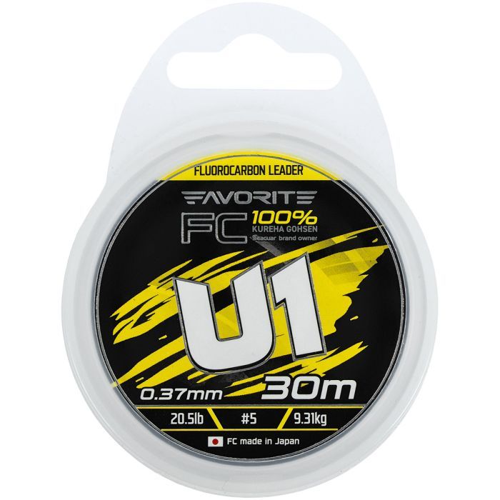 Флюорокарбон Favorite U1 FC 30m 3.0/0.285mm 13.2lb/5.97kg (1693.12.14) изображение 2