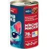 Консервы для кошек М'ясна Миска кусочки в соусе с телятиной 415 г (4820255192161) изображение 2