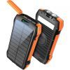 Батарея универсальная Choetech Wireless 20000mAh 20W, PD, QC/3.0, solar panel, Qi-5W, Black-Orange (B657-OR) изображение 2