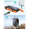 Батарея универсальная Choetech Wireless 20000mAh 20W, PD, QC/3.0, solar panel, Qi-5W, Black-Orange (B657-OR) изображение 5