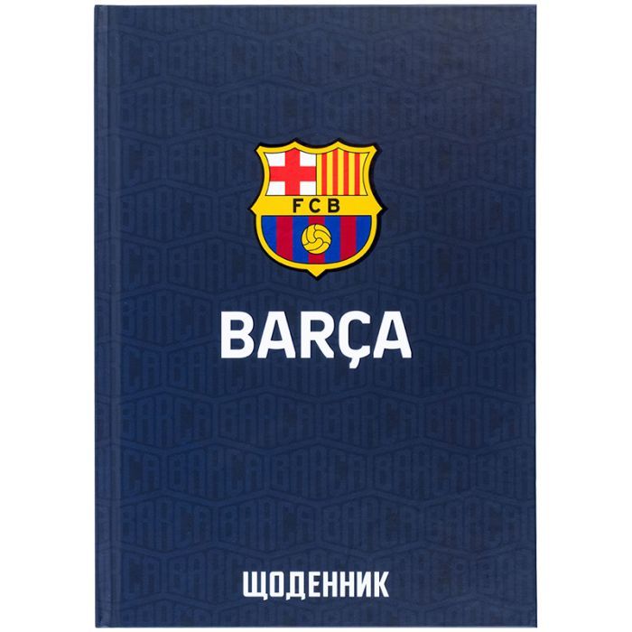 Щоденник шкільний Kite FC Barcelona, тверда обкладинка (BC25-262)