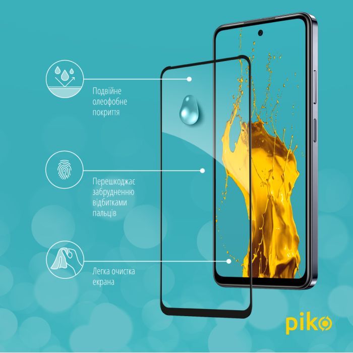 Скло захисне Piko Full Glue Infinix Hot 40i Black (1283126588952) зображення 4
