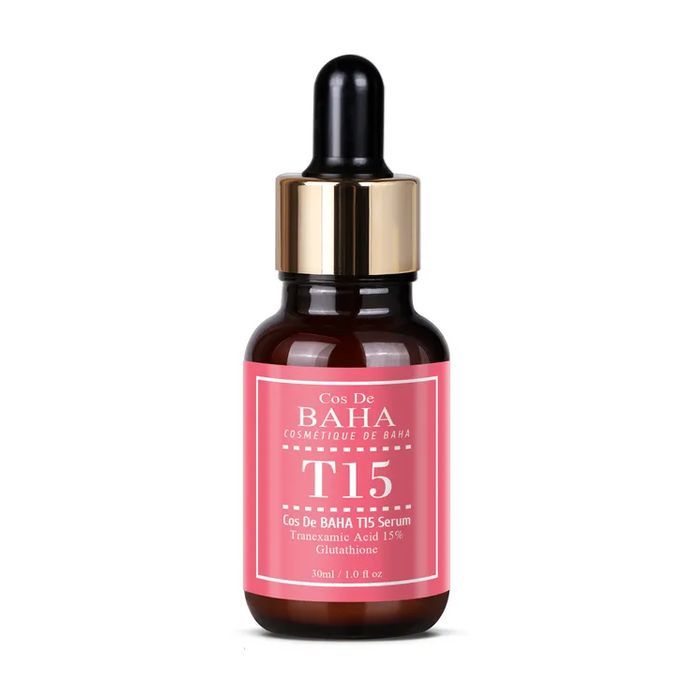 Сироватка для обличчя Cos De BAHA T15 Serum Освітлювальна З транексамовою кислотою 15% і глутатіоном 30 мл (8809240319451)