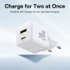 Зарядний пристрій Baseus Palm Fast Charger C+U 20W moon white (P10111608213-00) зображення 6