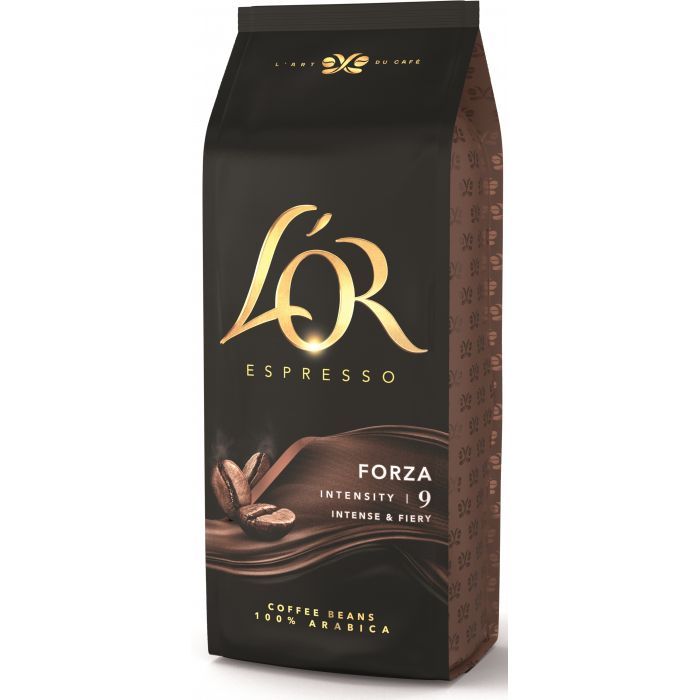 Кофе L'OR Espresso Forza 100% Арабика в зернах 500 г (8711000324141) изображение 2