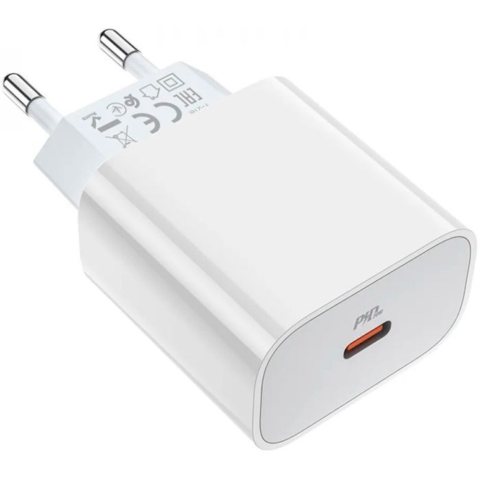 Зарядний пристрій HOCO C76A Plus Speed Source USB-C PD20W White (6931474746917) зображення 2