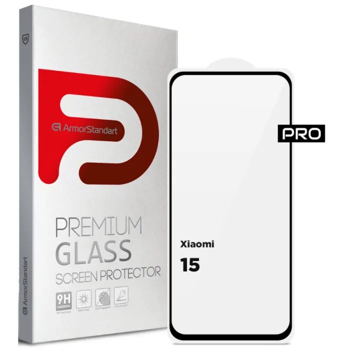 Скло захисне Armorstandart ArmorStandart Pro Xiaomi 15 Black (ARM82376)