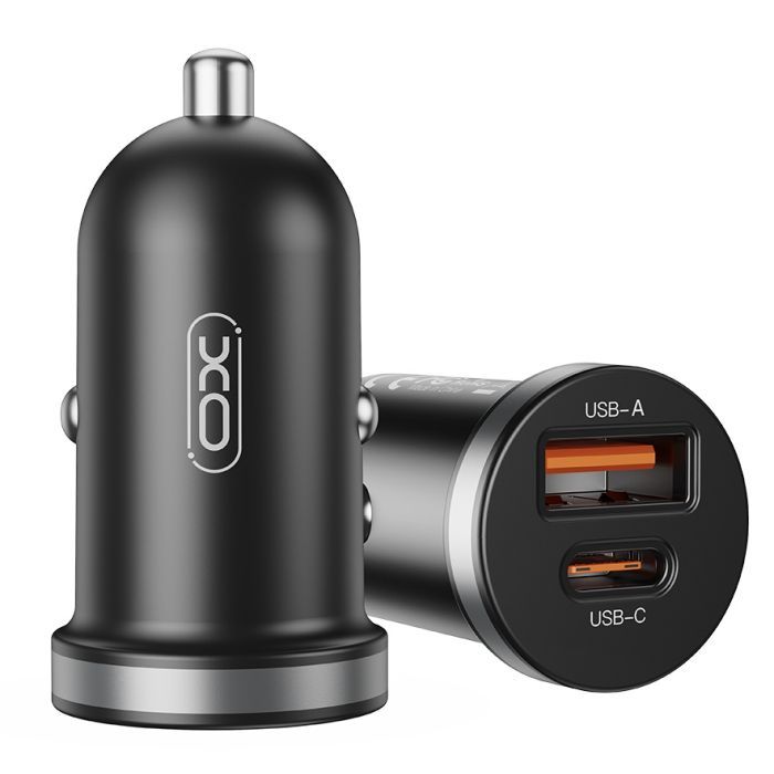 Зарядний пристрій XO CC56 USB-C PD30W + USB-A Black (CC56_Black) зображення 2