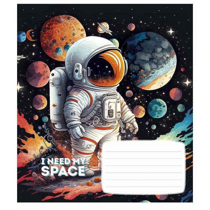 Зошит Школярик I need my space 12 аркушів клітинка (012-3496K) зображення 2