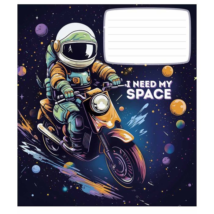 Зошит Школярик I need my space 12 аркушів клітинка (012-3496K) зображення 3