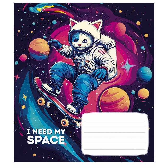 Зошит Школярик I need my space 12 аркушів клітинка (012-3496K) зображення 4